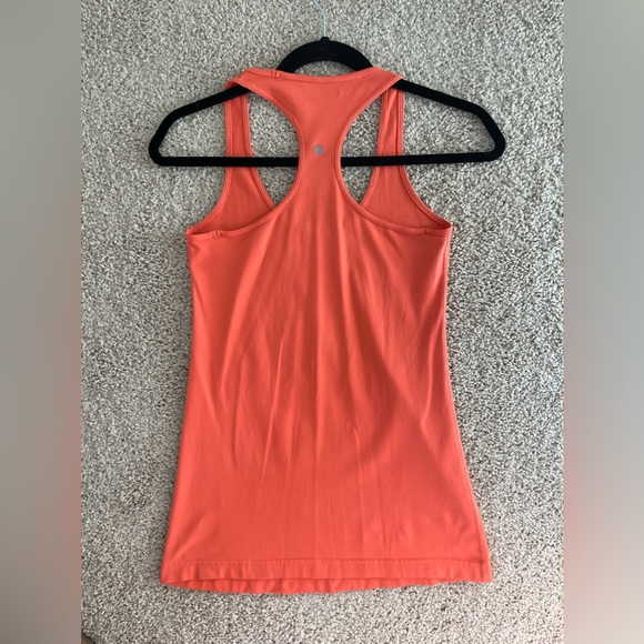 Women's Lululemon Cool Racerback (Luon Fabric) - Size 8, Orange - Picture 2 of 4
